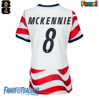 Statele Unite Weston McKennie #8 Echipament de Fotbal Replică Mondial 2026 Femei Acasa